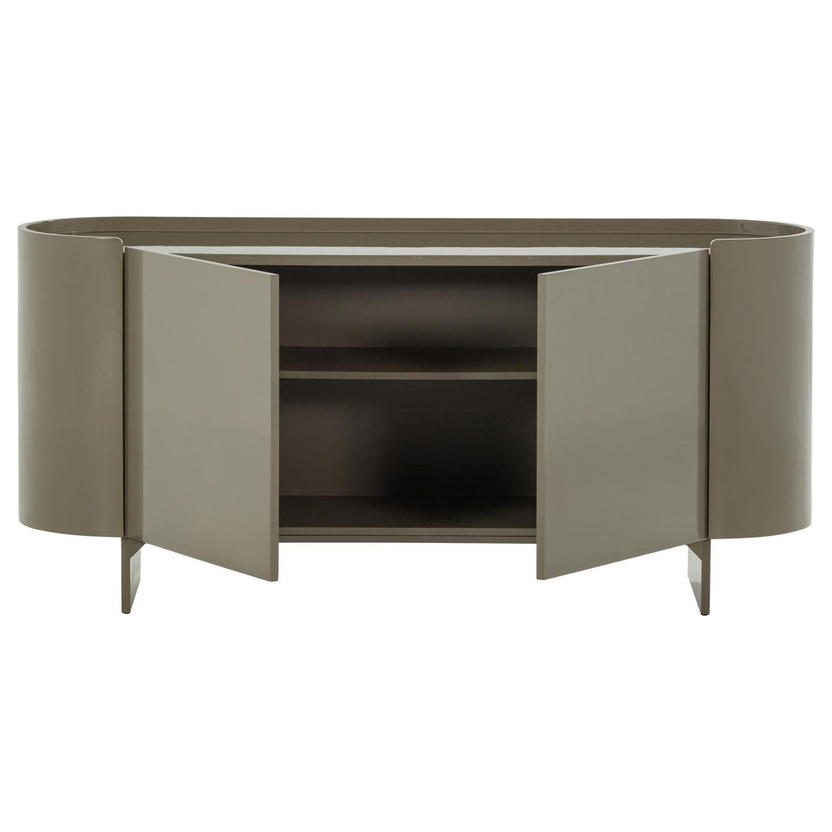 WOOOD Liora tv-meubel/dressoir hoogglans Groen