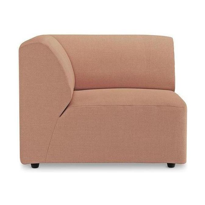HKliving Jax bank left corner Linen Dusty Rose