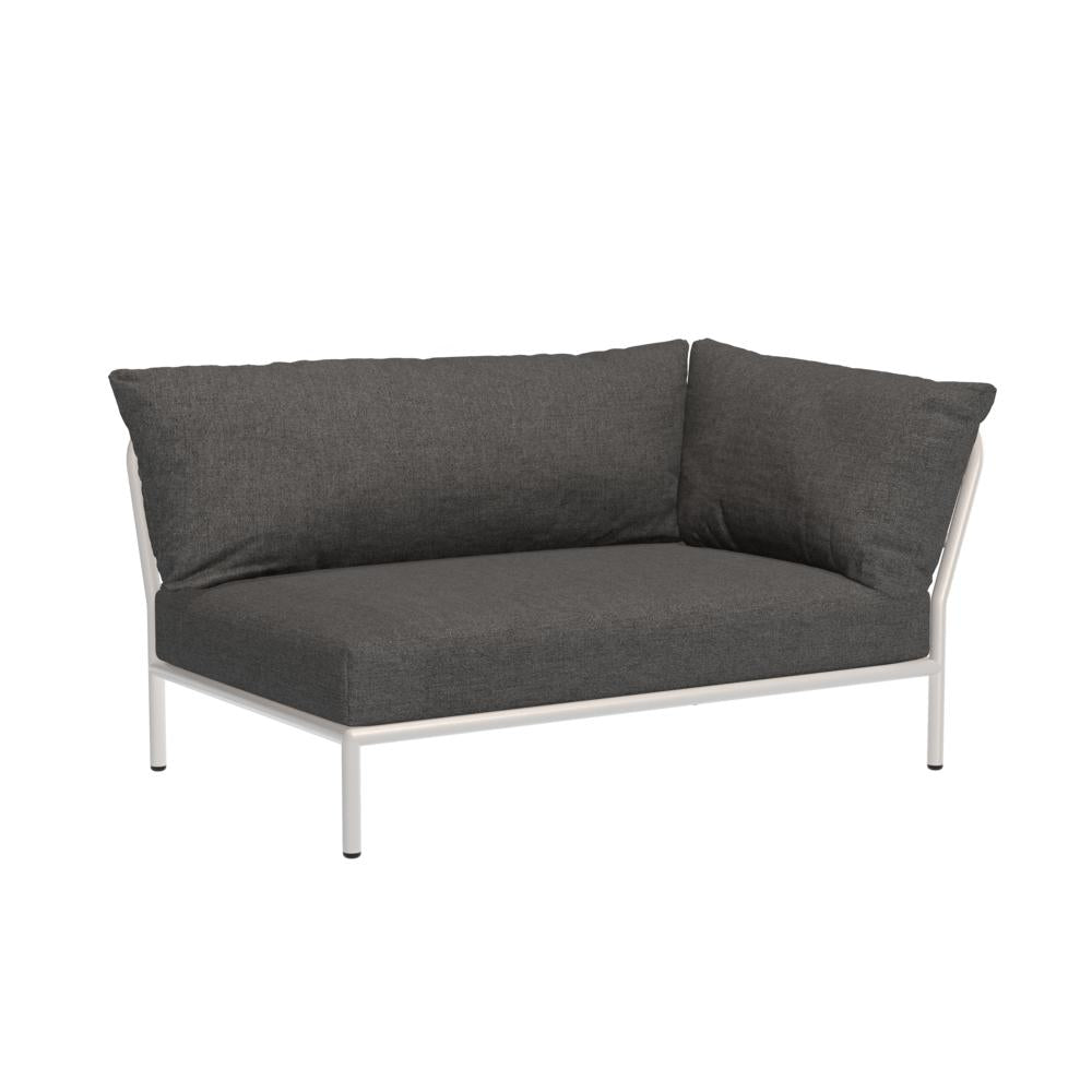 Houe Level 2 tuinbank module rechts Dark Grey/Muted White
