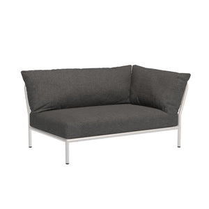 Houe Level 2 tuinbank module rechts Dark Grey/Muted White
