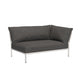 Houe Level 2 tuinbank module rechts Dark Grey/Muted White