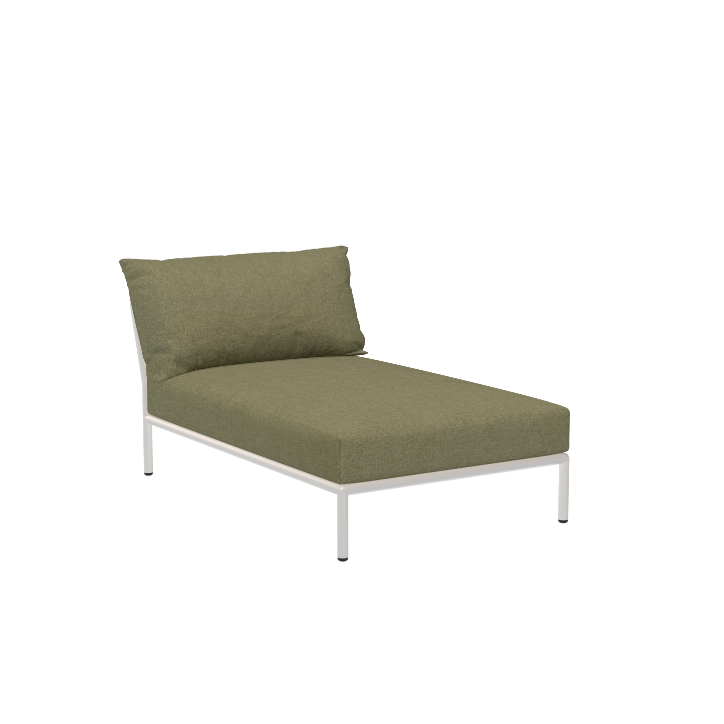 Houe Level 2 tuinbank module chaise longue Leaf/Muted White