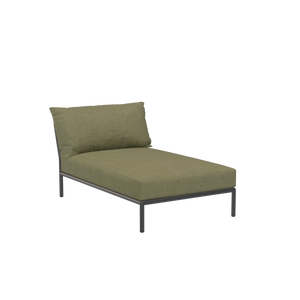 Houe Level 2 tuinbank module chaise longue Leaf/Dark Grey