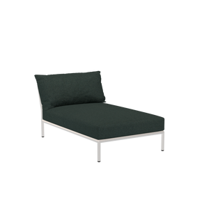 Houe Level 2 tuinbank module chaise longue Alpine/Muted White