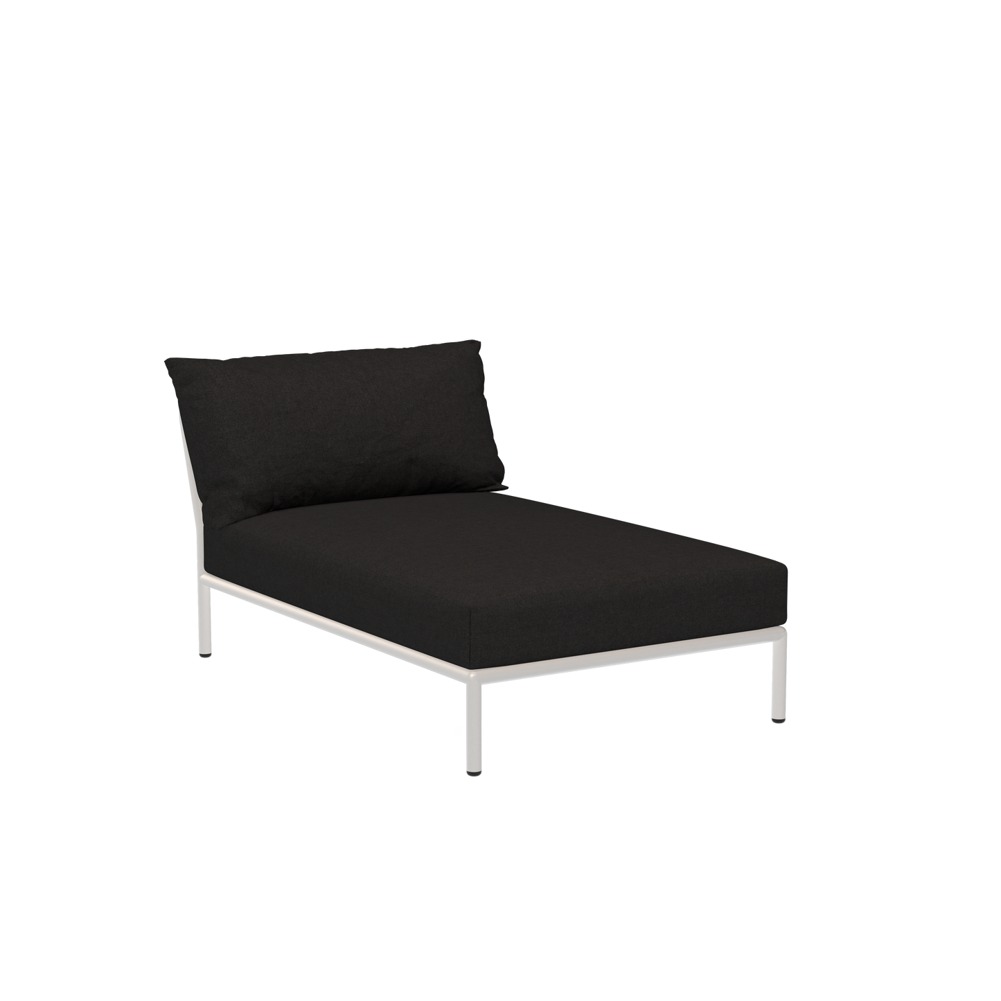 Houe Level 2 tuinbank module chaise longue Char/Muted White