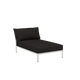 Houe Level 2 tuinbank module chaise longue Char/Muted White