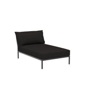 Houe Level 2 tuinbank module chaise longue Char/Dark Grey