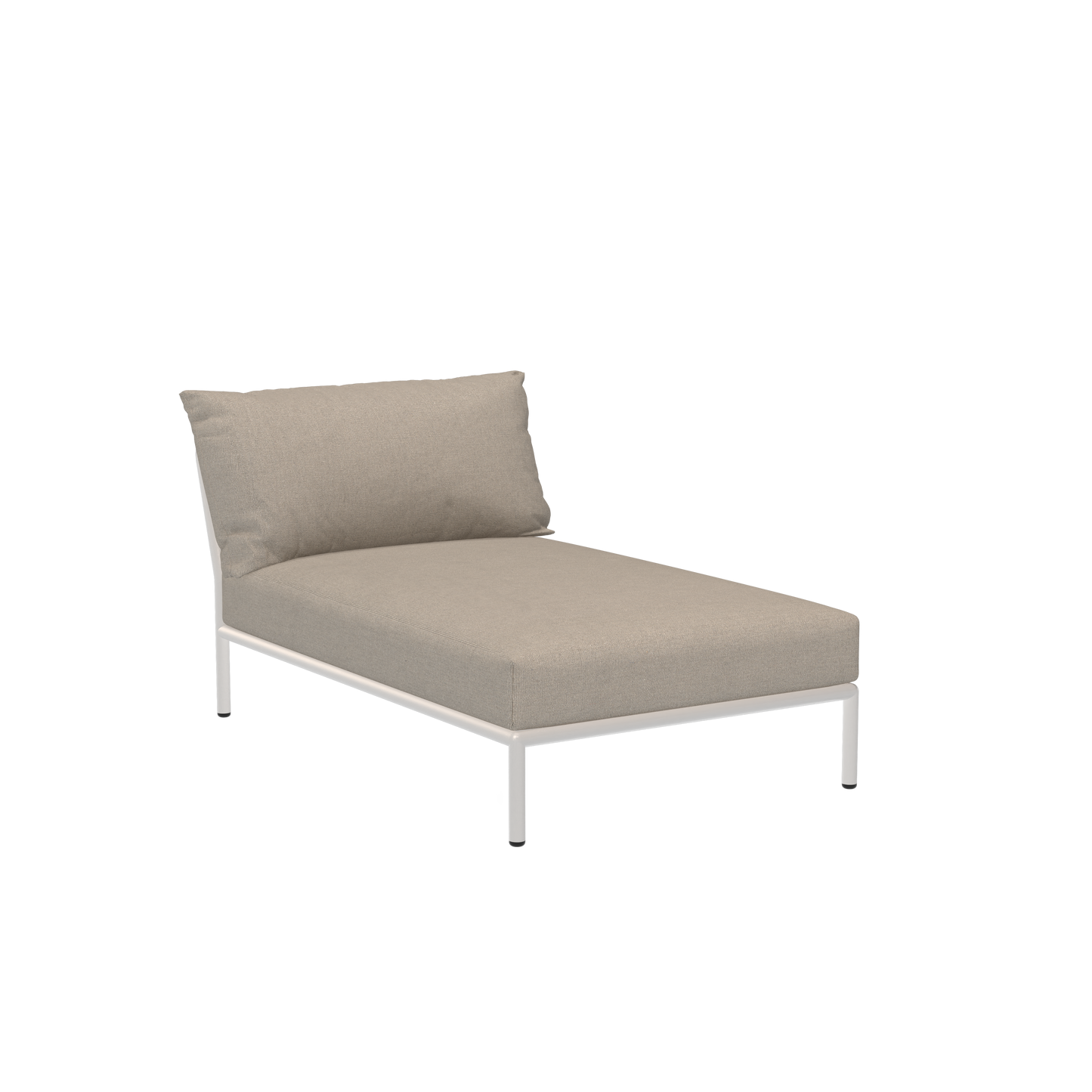 Houe Level 2 tuinbank module chaise longue Ash/Muted White