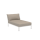 Houe Level 2 tuinbank module chaise longue Ash/Muted White