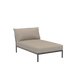 Houe Level 2 tuinbank module chaise longue Ash/Dark Grey