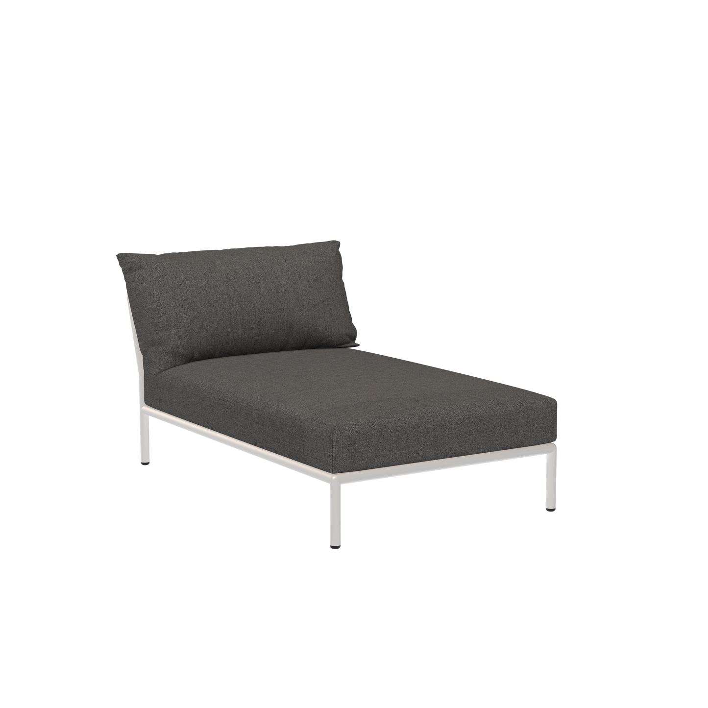 Houe Level 2 tuinbank module chaise longue Dark Grey/Muted White