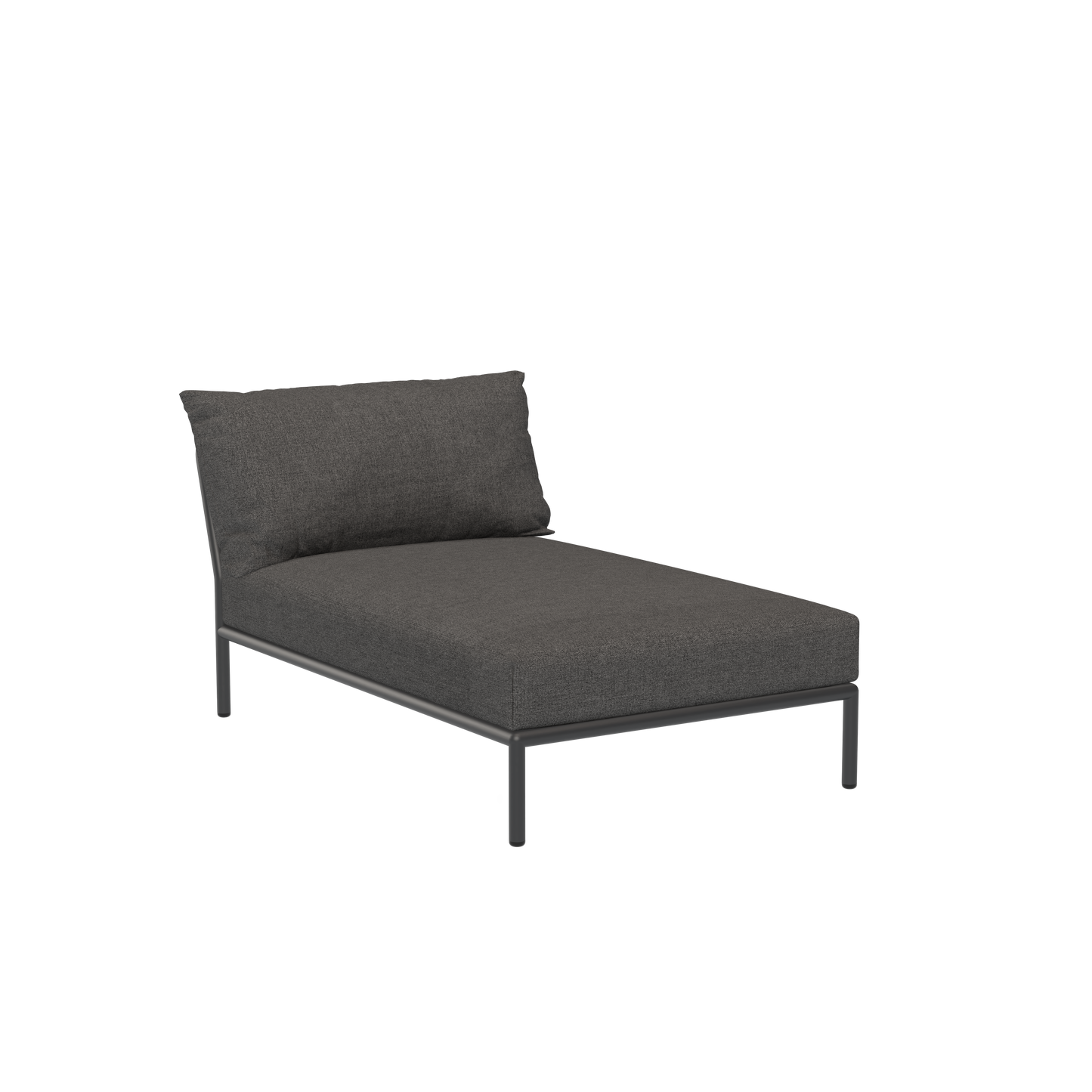 Houe Level 2 tuinbank module chaise longue Dark Grey/Dark Grey