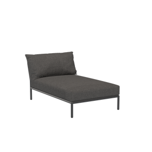 Houe Level 2 tuinbank module chaise longue Dark Grey/Dark Grey