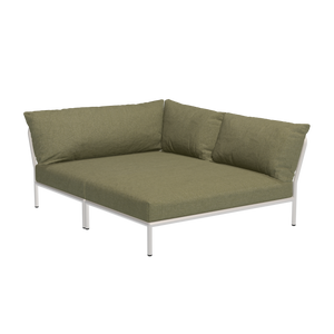 Houe Level 2 Cozy tuinbank module rechts Leaf/Muted White