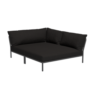 Houe Level 2 Cozy tuinbank module rechts Char/Dark Grey
