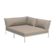 Houe Level 2 Cozy tuinbank module rechts Ash/Muted White
