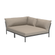 Houe Level 2 Cozy tuinbank module rechts Ash/Dark Grey