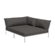 Houe Level 2 Cozy tuinbank module rechts Dark Grey/Muted White