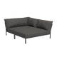 Houe Level 2 Cozy tuinbank module rechts Dark Grey/Dark Grey