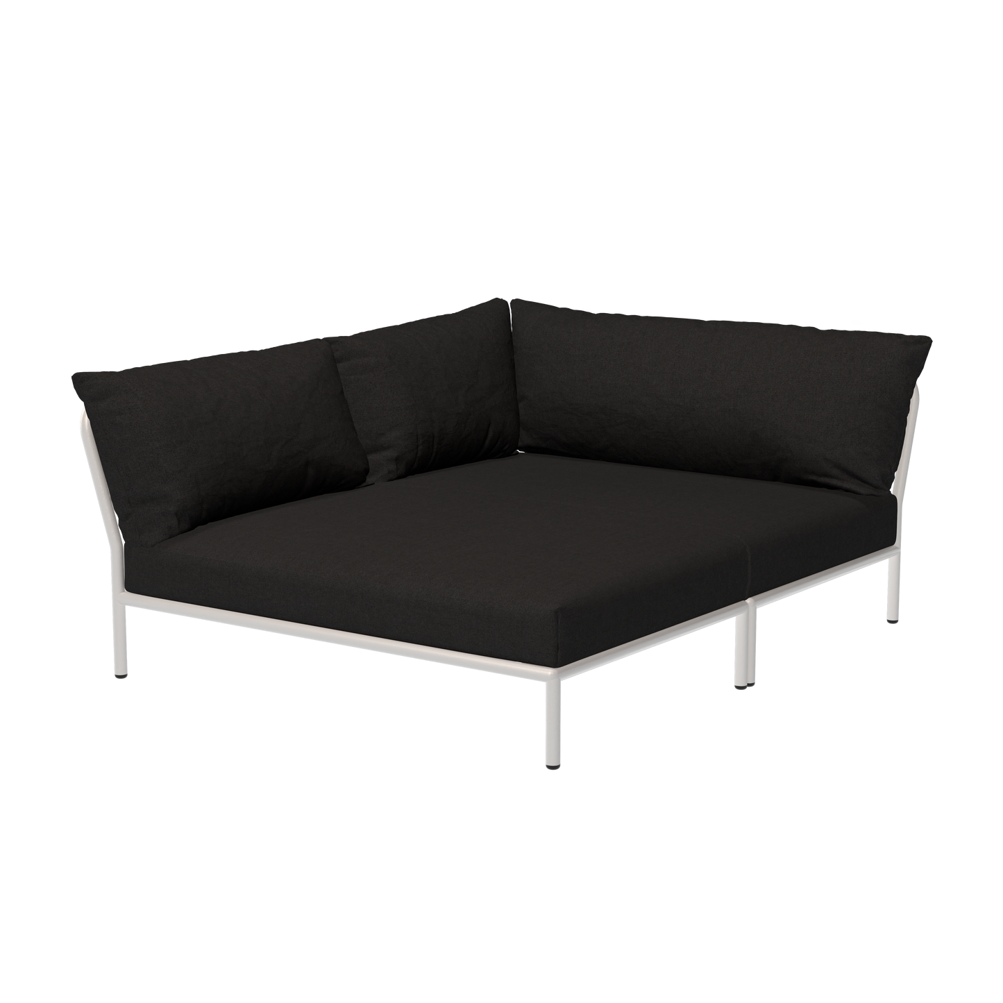 Houe Level 2 Cozy tuinbank module links Char/Muted White