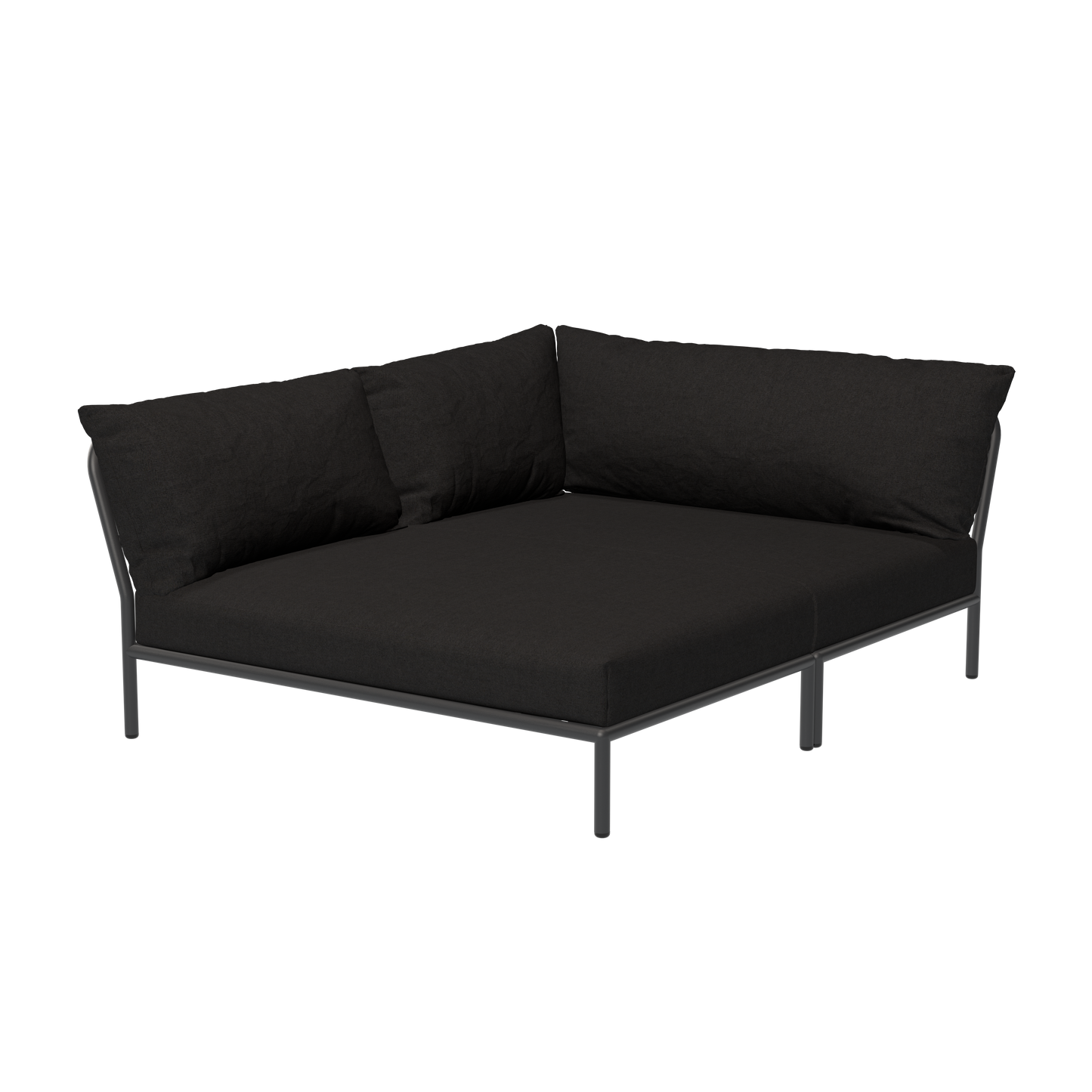 Houe Level 2 Cozy tuinbank module links Char/Dark Grey