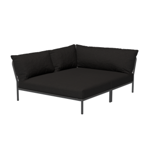 Houe Level 2 Cozy tuinbank module links Char/Dark Grey
