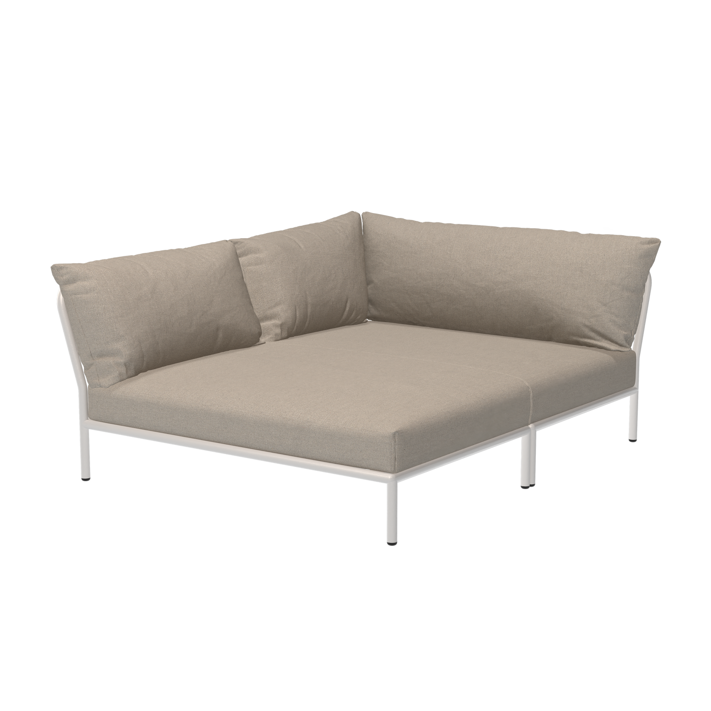 Houe Level 2 Cozy tuinbank module links Ash/Muted White