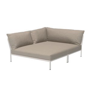 Houe Level 2 Cozy tuinbank module links Ash/Muted White