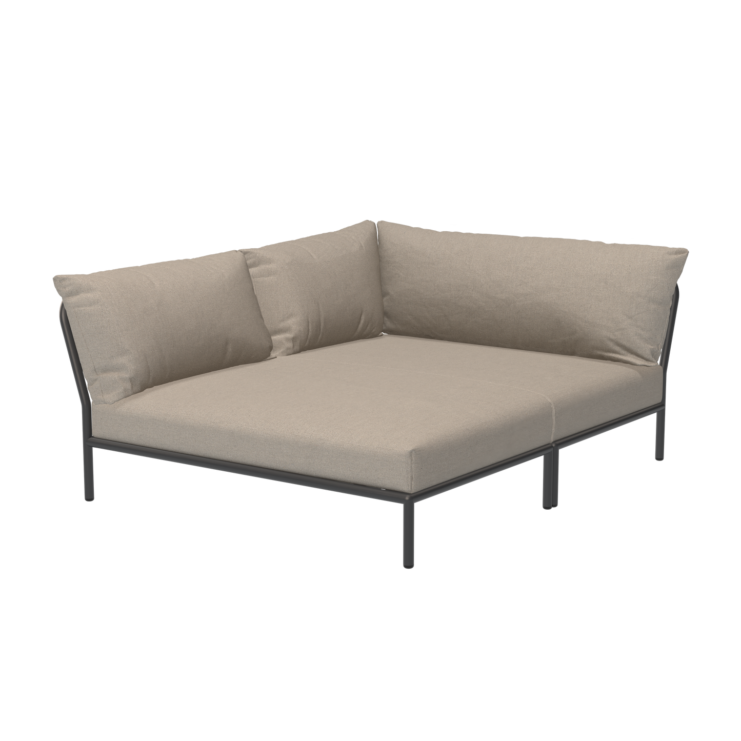 Houe Level 2 Cozy tuinbank module links Ash/Dark Grey