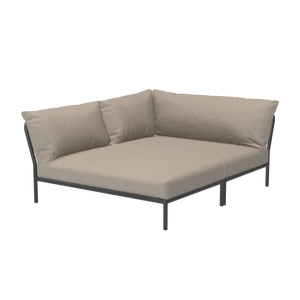 Houe Level 2 Cozy tuinbank module links Ash/Dark Grey