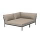 Houe Level 2 Cozy tuinbank module links Ash/Dark Grey
