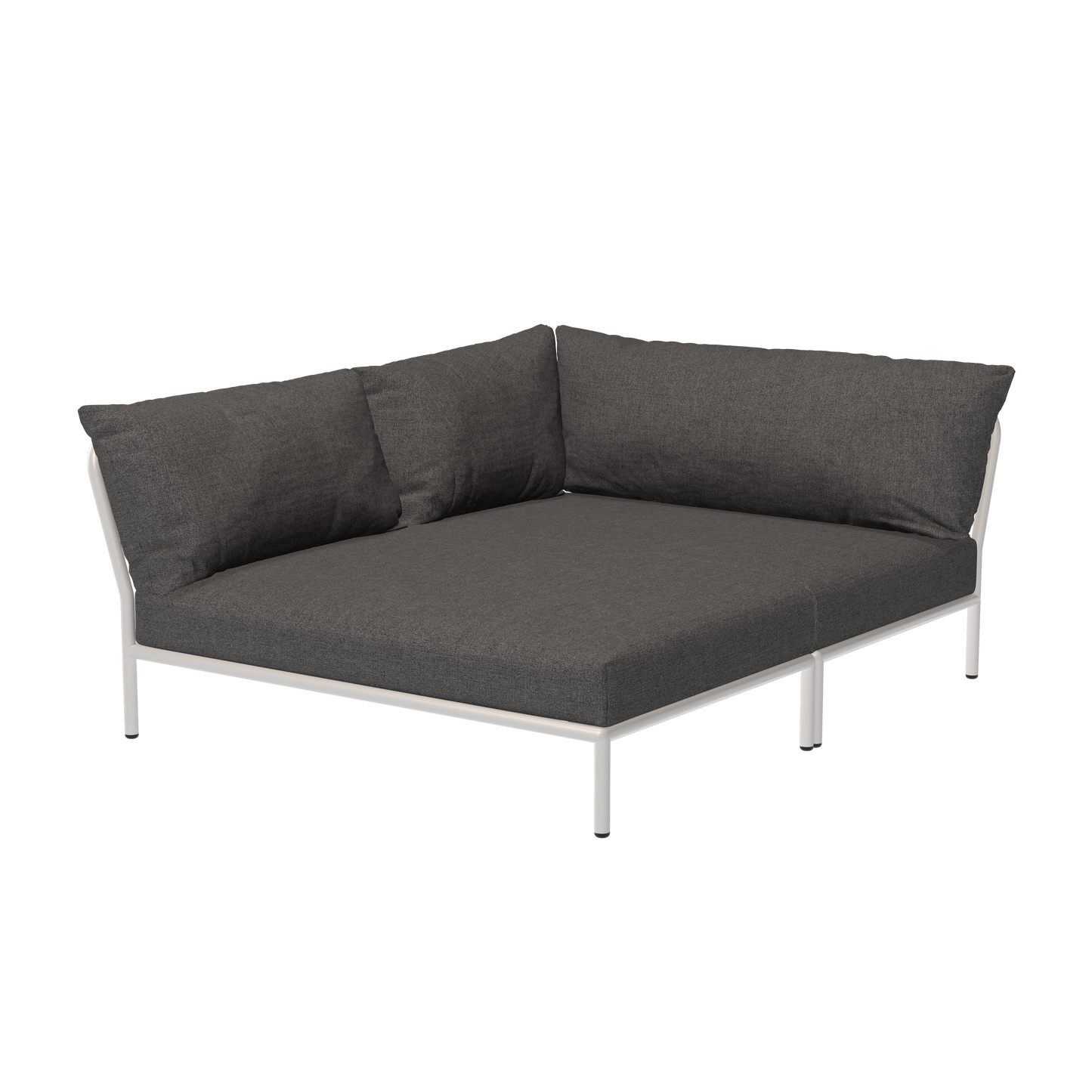Houe Level 2 Cozy tuinbank module links Dark Grey/Muted White