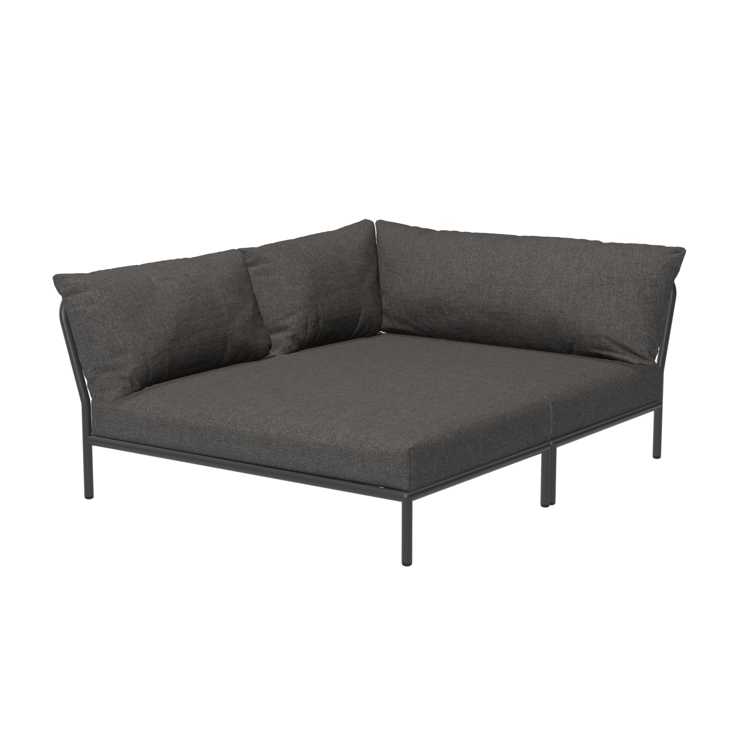 Houe Level 2 Cozy tuinbank module links Dark Grey/Dark Grey
