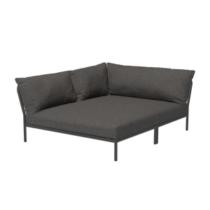 Houe Level 2 Cozy tuinbank module links Dark Grey/Dark Grey