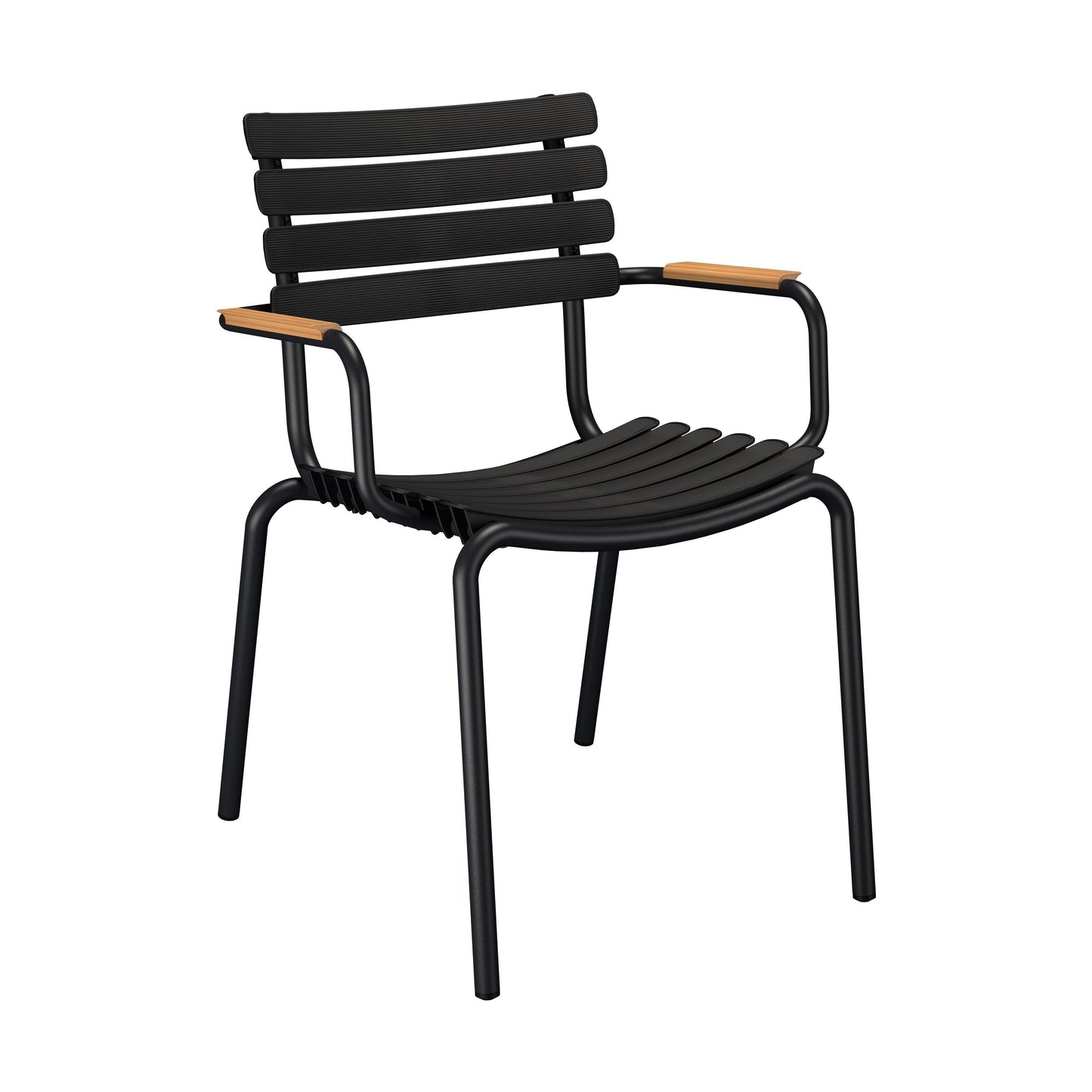 Houe ReClips tuinstoel met arm bamboo Black