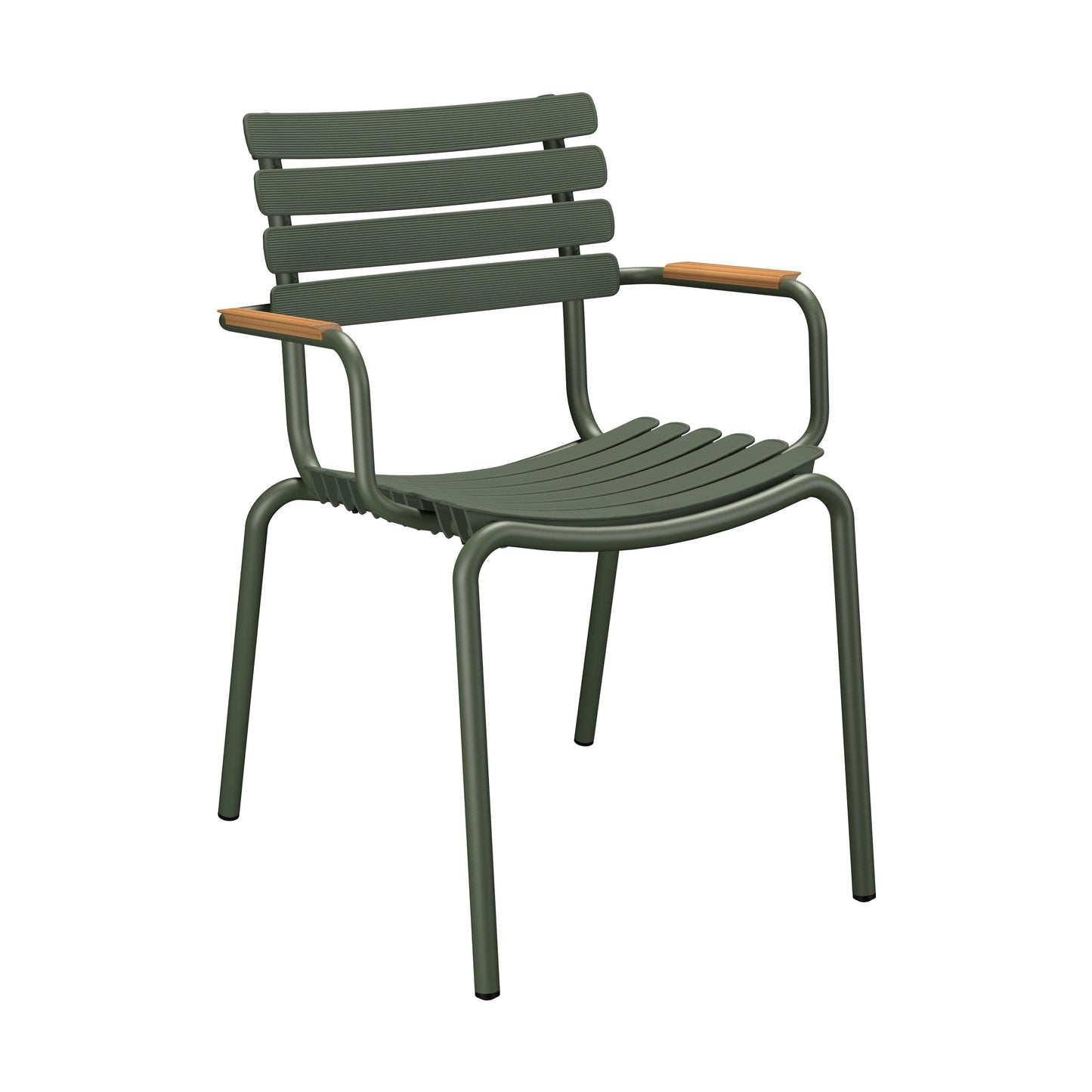 Houe ReClips tuinstoel met arm bamboo Olive Green
