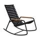 Houe ReClips schommelstoel met arm bamboo Black
