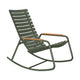 Houe ReClips schommelstoel met arm bamboo Olive Green