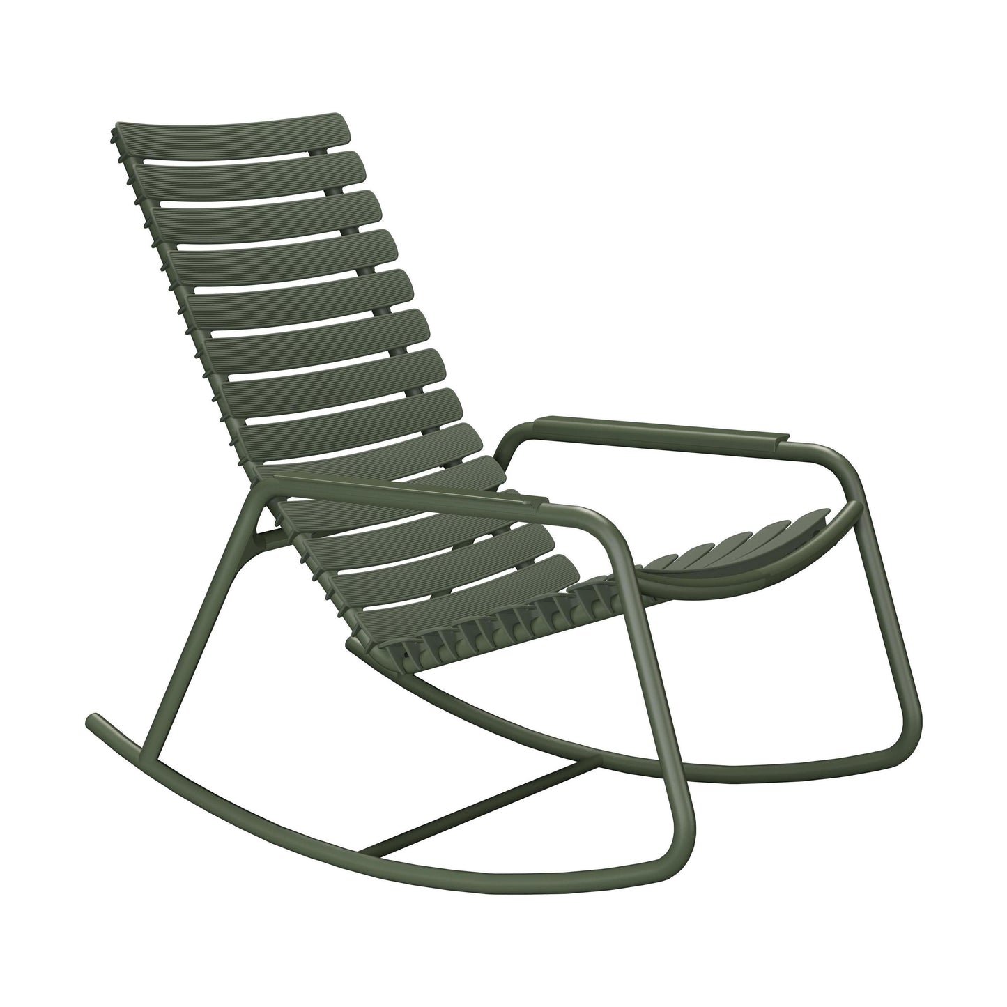 Houe ReClips schommelstoel met arm Olive Green