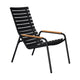 Houe ReClips loungestoel met arm bamboo Black