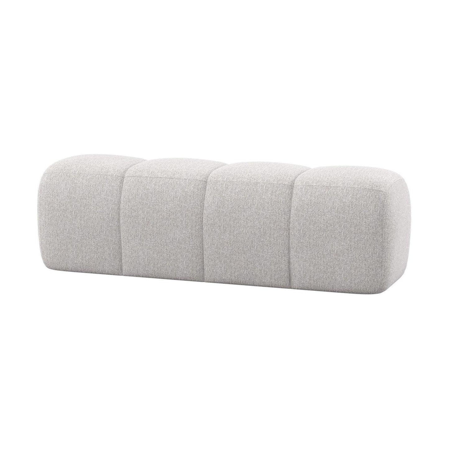 WOOOD Mojo eetkamerbank 164 cm bouclé Ecru Melange