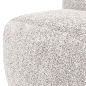 WOOOD Mojo Base eetkamerbank 84 cm met rugleuning wollig Ecru