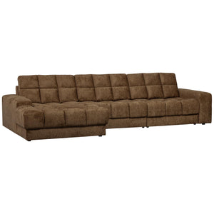 WOOOD Second Date chaise longue bank links structure velvet Brass