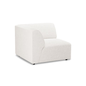HKliving Jax bank left end Boucle Cream