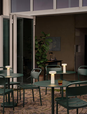 Muuto Linear Steel tuinstoel Dark Green