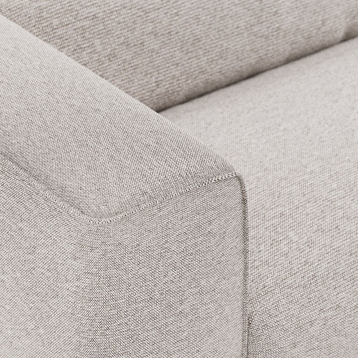 HKliving Flake bank left 1,5-seat Sneak Light Grey