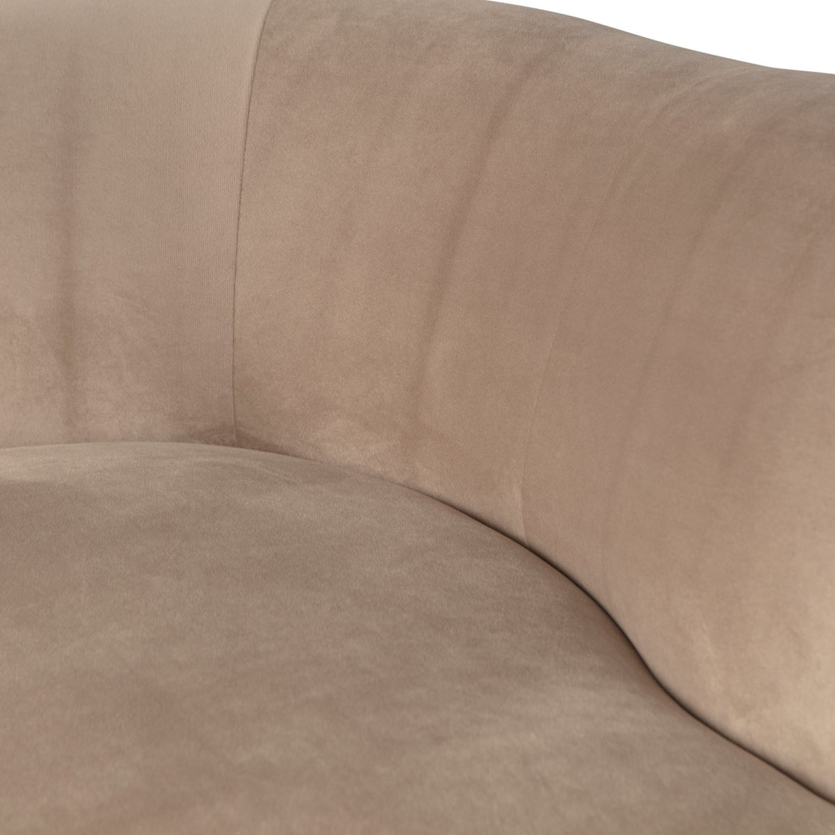 WOOOD Sara lounge fauteuil links velvet Khaki