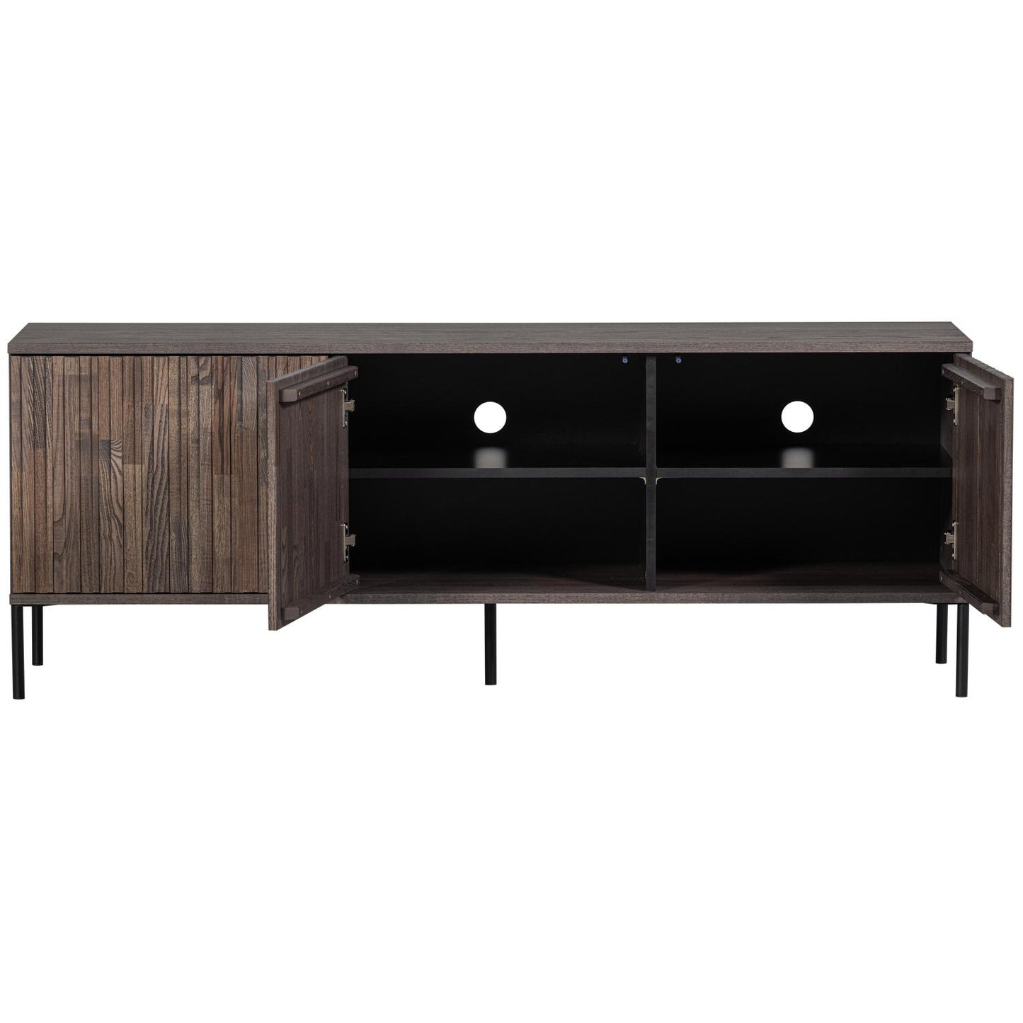 WOOOD Gravure tv-meubel Espresso