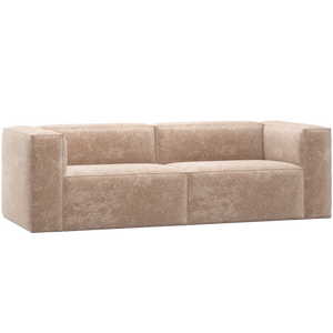 WOOOD Bean 3,5-zits bank Chenille Velvet Naturel
