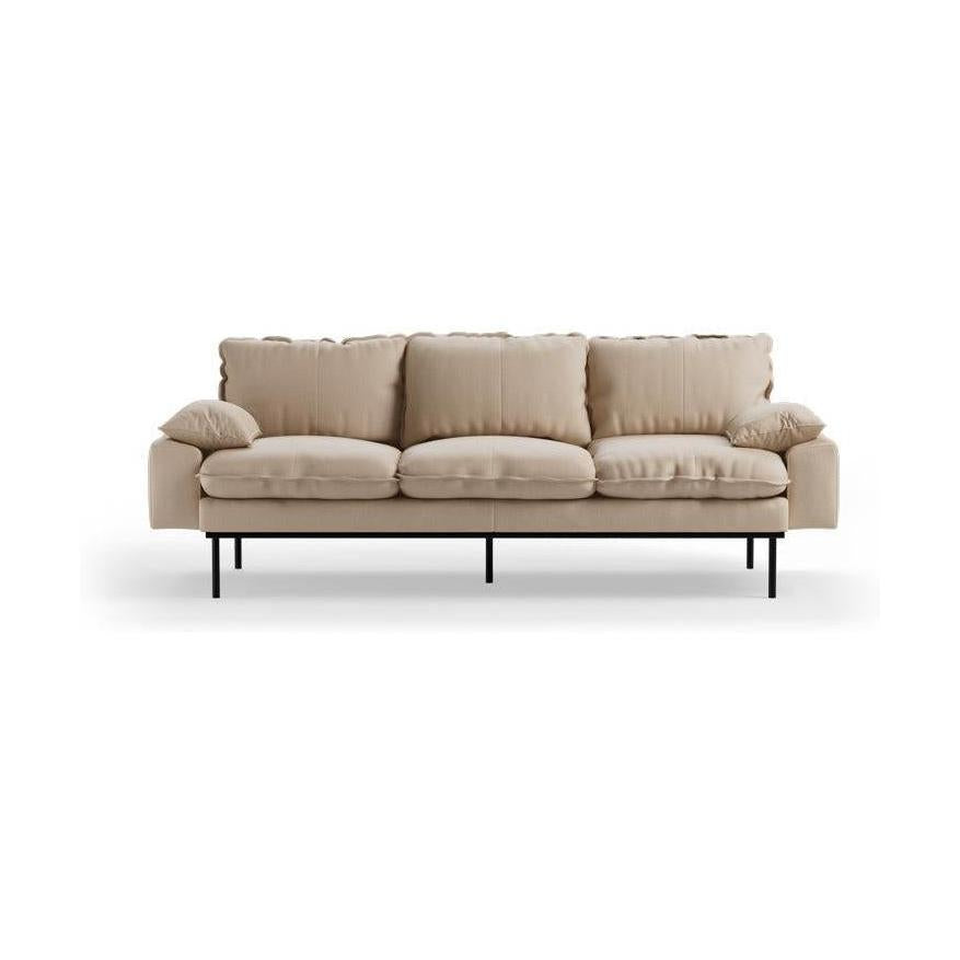 HKliving Retro 3-zitsbank Knotted Beige